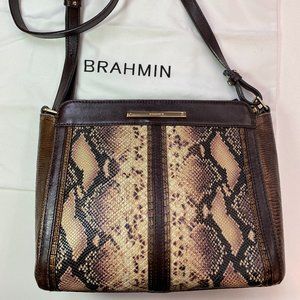 Brahman Carrie Crossbody Pink Ellora - snake print